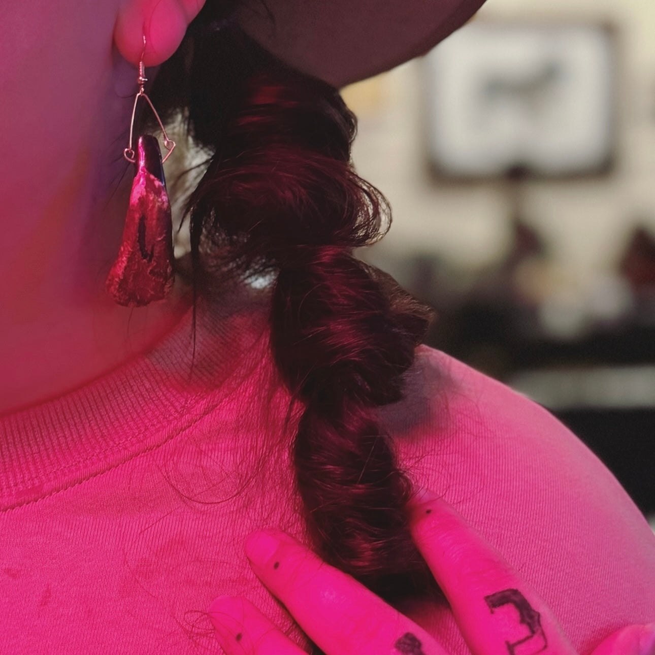 Bison Tooth Earrings