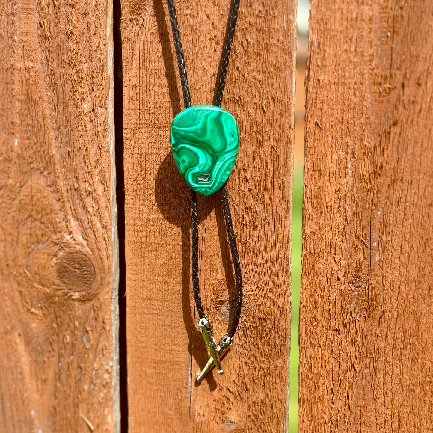 Malachite Teardrop Bolo