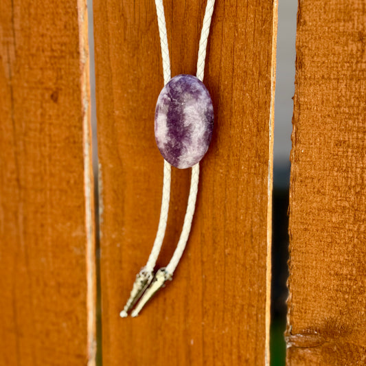 Lepidolite Oval Bolo