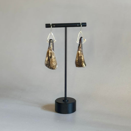 Bison Tooth Earrings