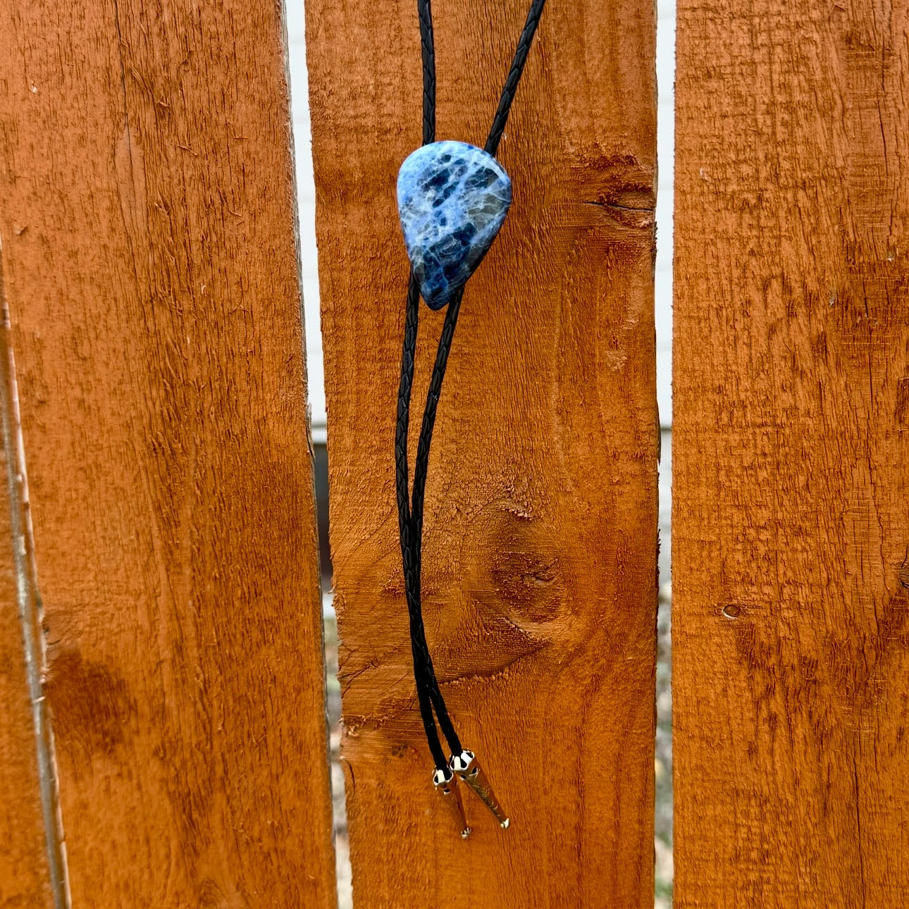 Blue Sodalite Teardrop Bolo