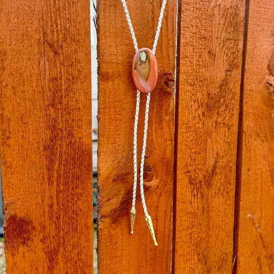 Polychrome Jasper Oval Bolo